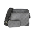 Louis Vuitton Black Gris Coated Canvas Shoulder Bag