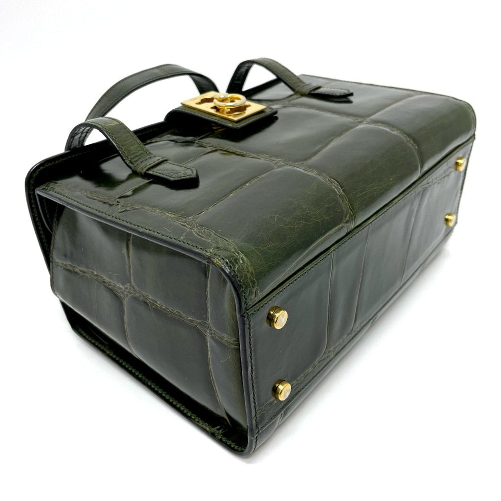 Celine Green Leather Handbag