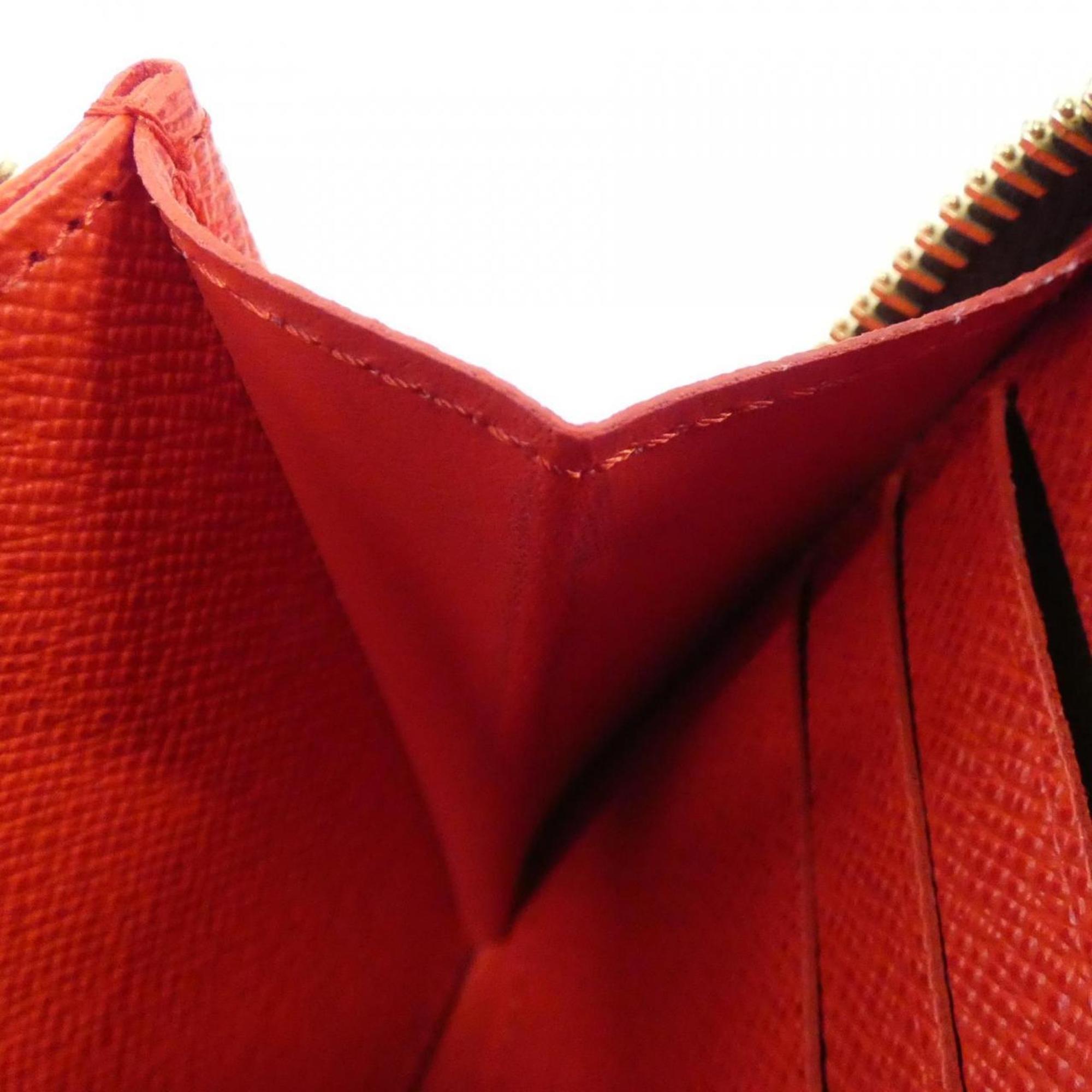 Louis Vuitton Coquelicots Marron Coated Canvas Long Wallet