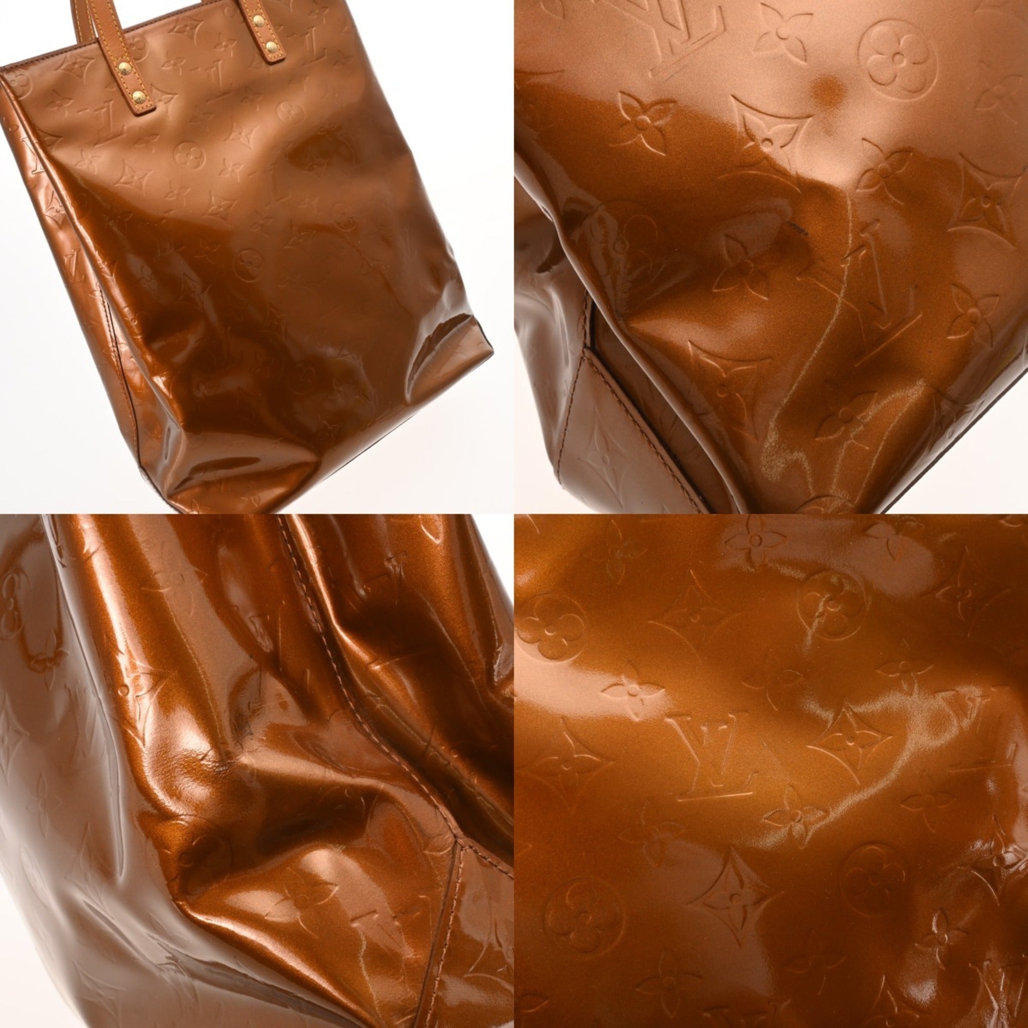 Louis Vuitton Bronze Monogram Vernis Handbag