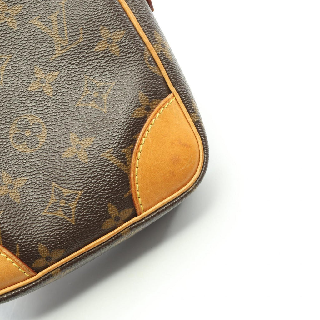 Louis Vuitton Brown Monogram Coated Canvas Leather Shoulder Bag