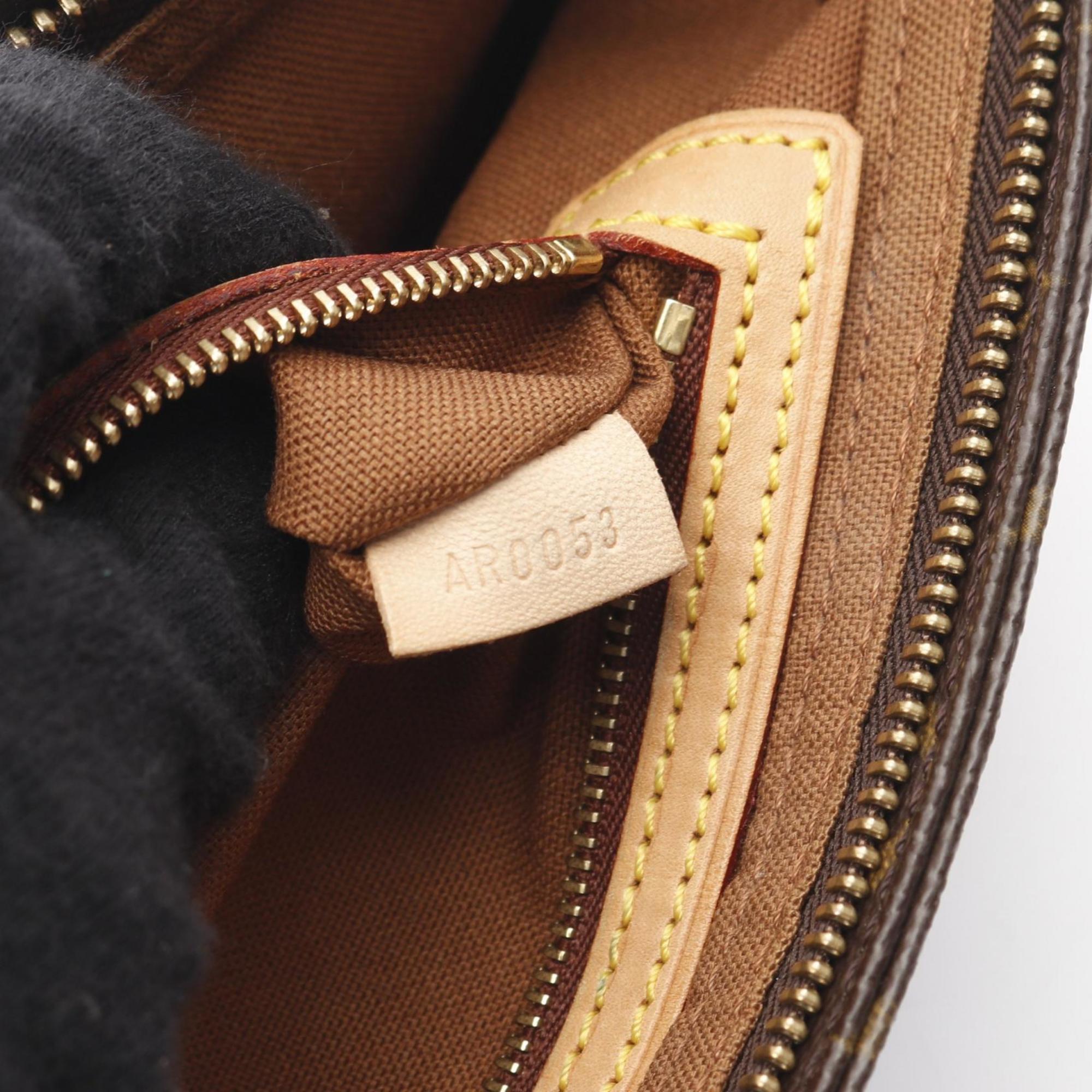 Louis Vuitton Brown Coated Canvas Pvc Monogram Leather Shoulder Bag
