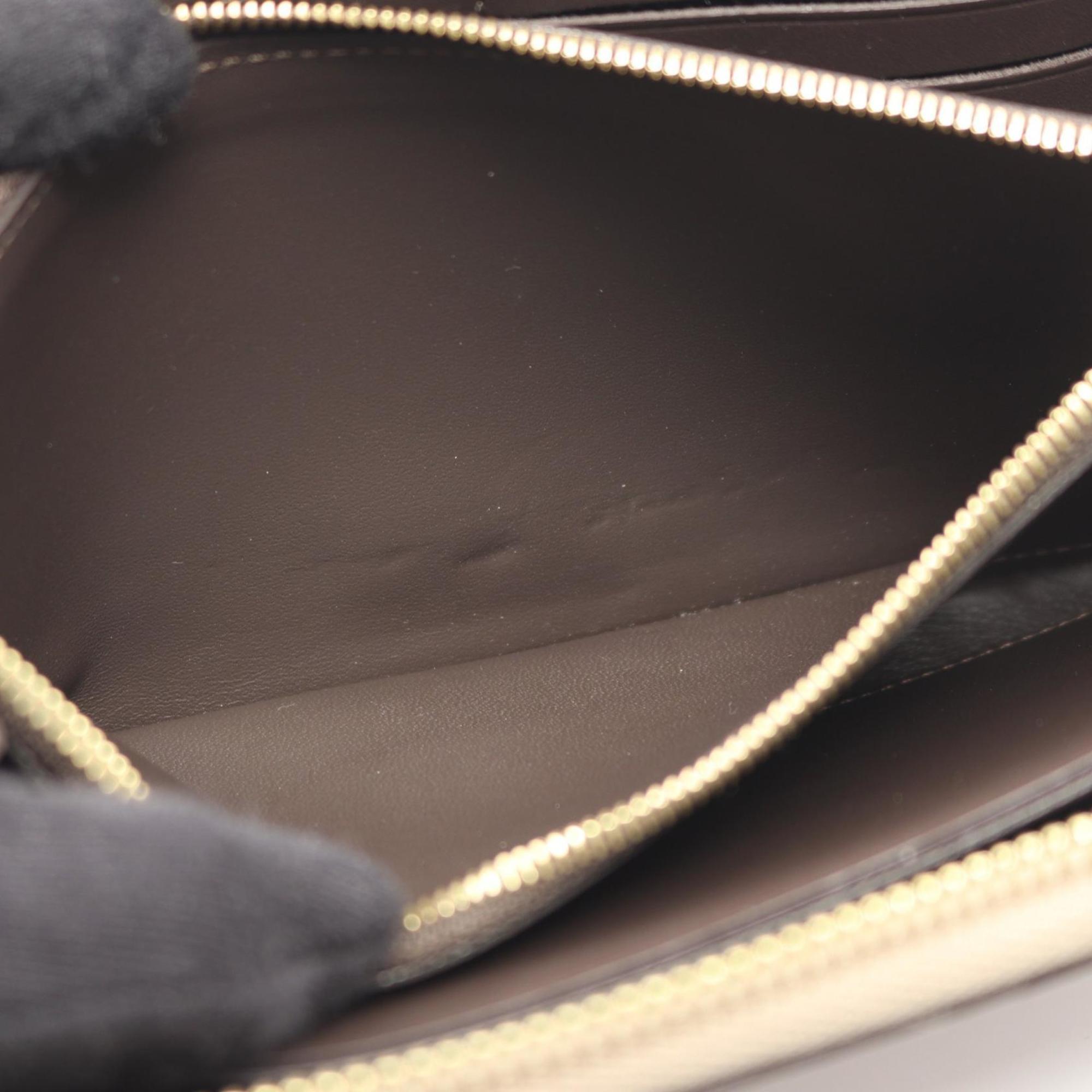 Louis Vuitton Beige Leather Long Wallet