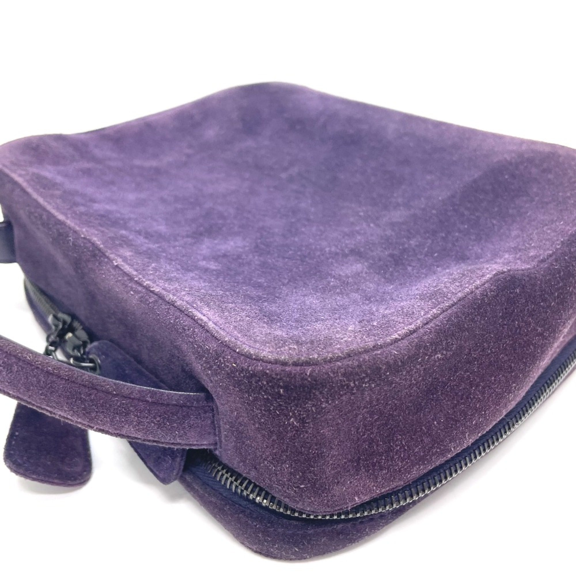 Chanel Purple Leather Handbag