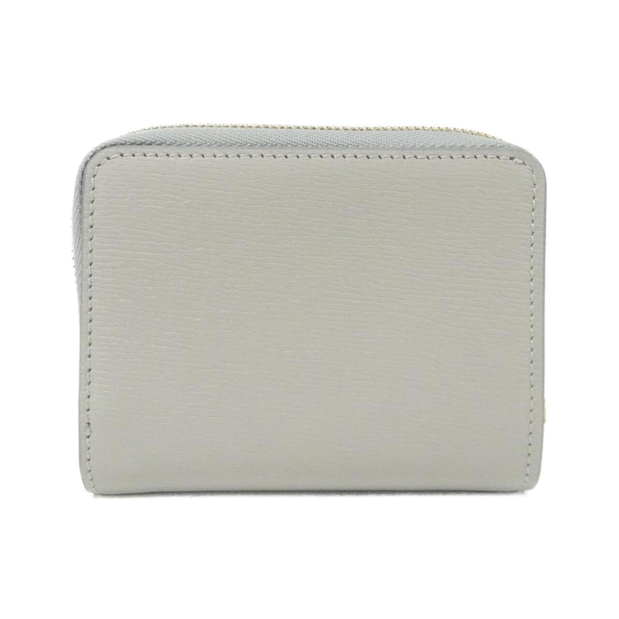 Gucci Gold Gray Light Gray Leather Wallet (Bi-Fold) (Pre-Owned)