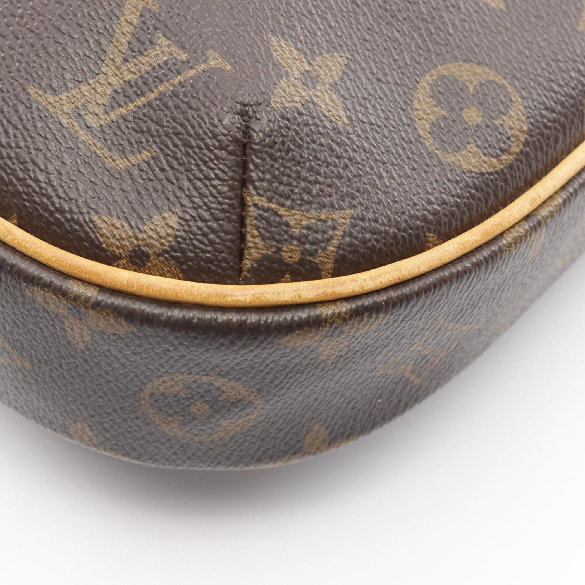 Louis Vuitton Monogram Brown Coated Canvas Leather Shoulder Bag