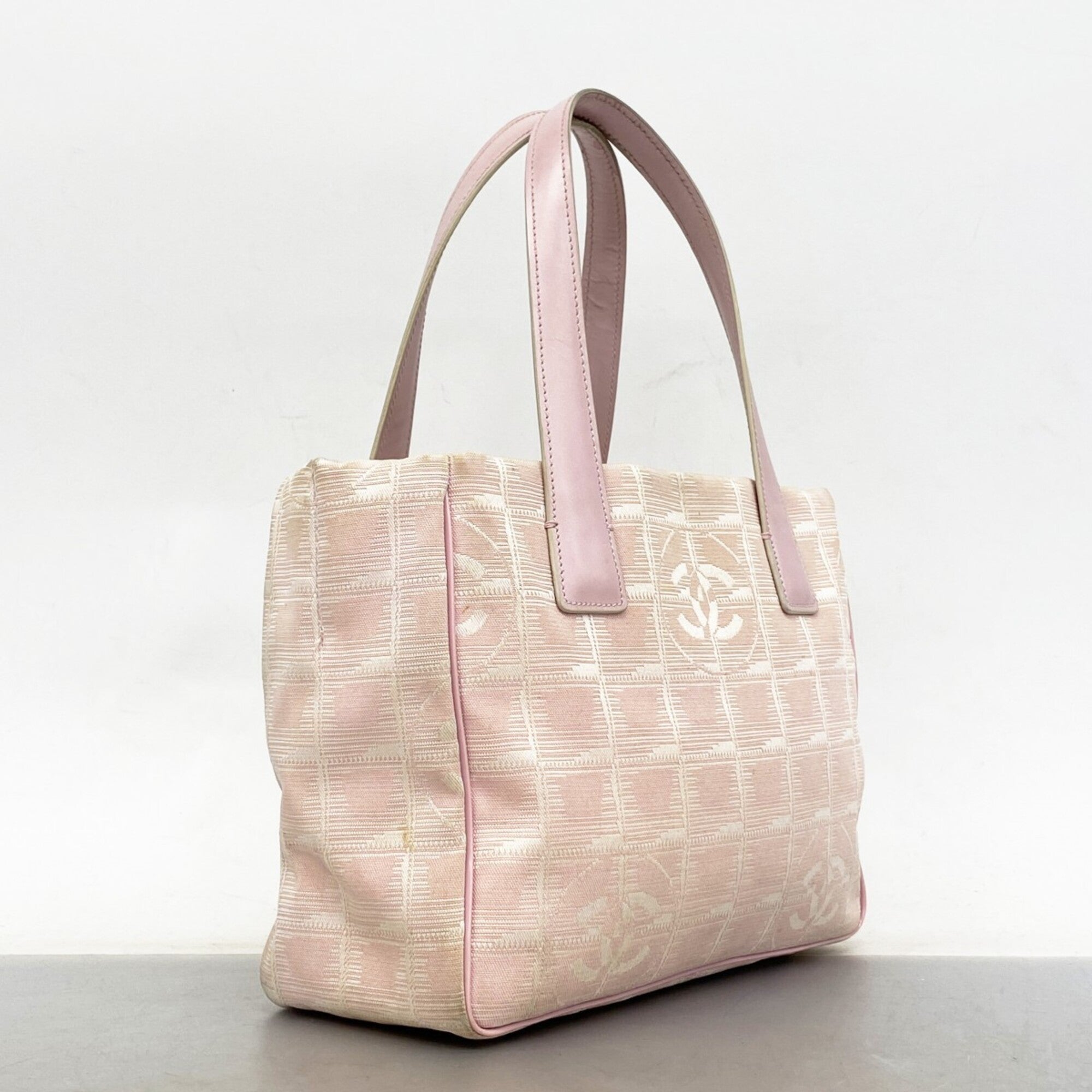 Chanel Pink Nylon Handbag