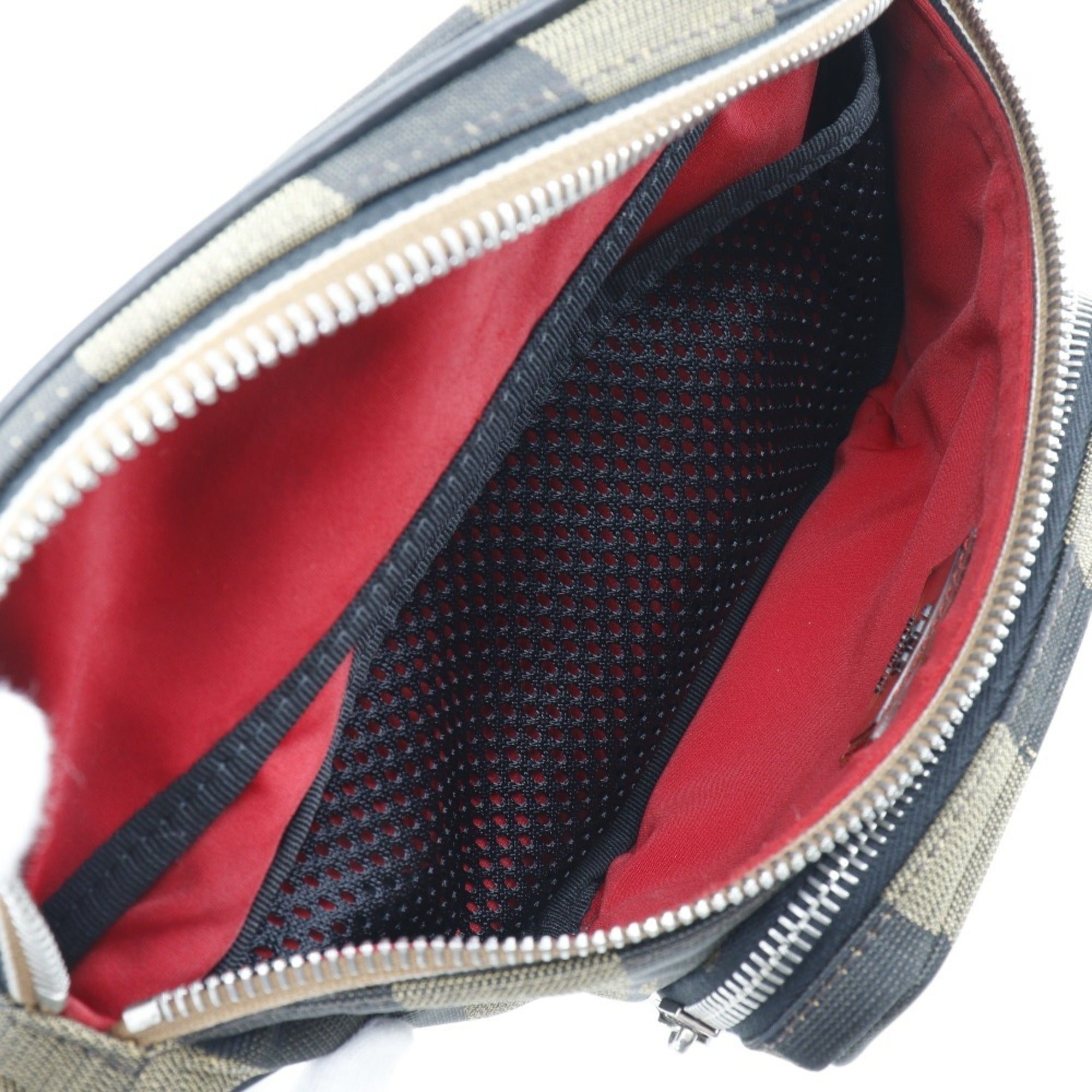 Fendi Brown Nylon Canvas Fanny Pack