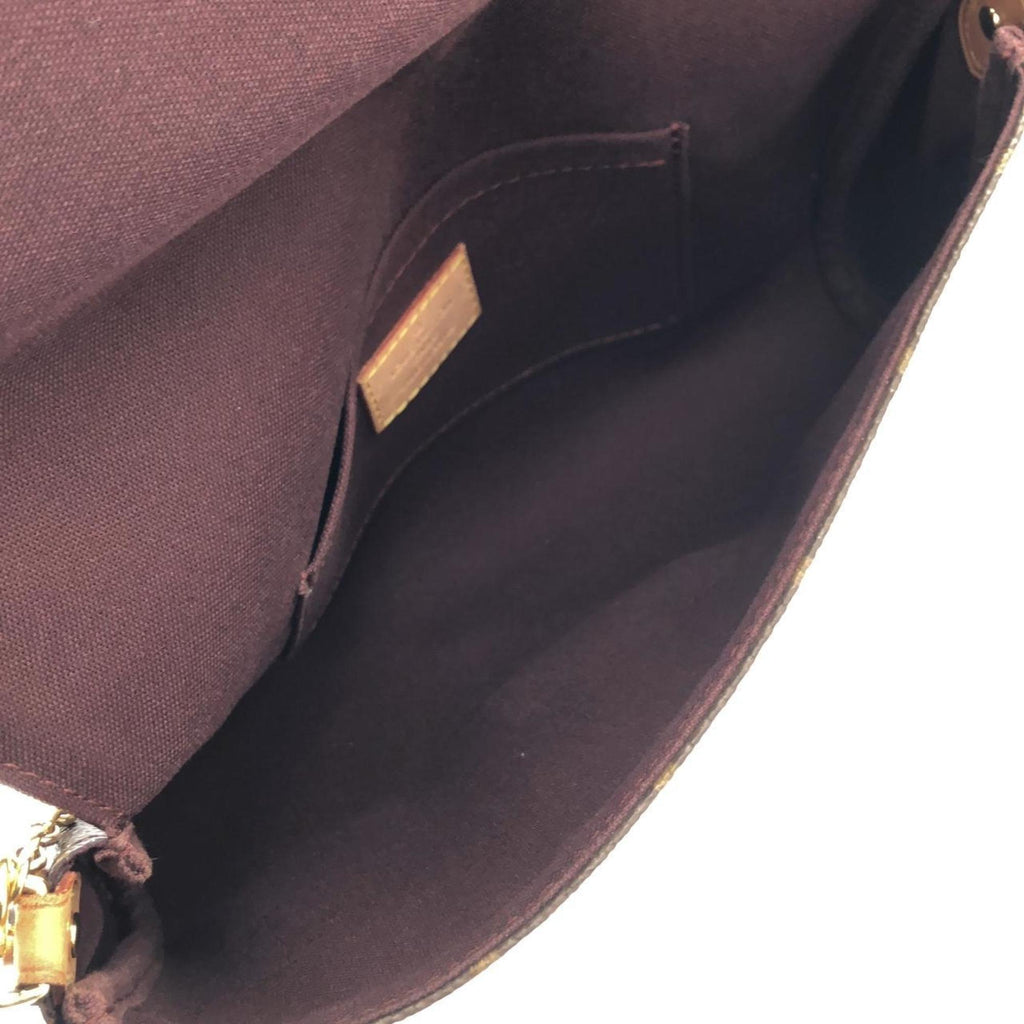 Louis Vuitton Brown Coated Canvas Shoulder Bag