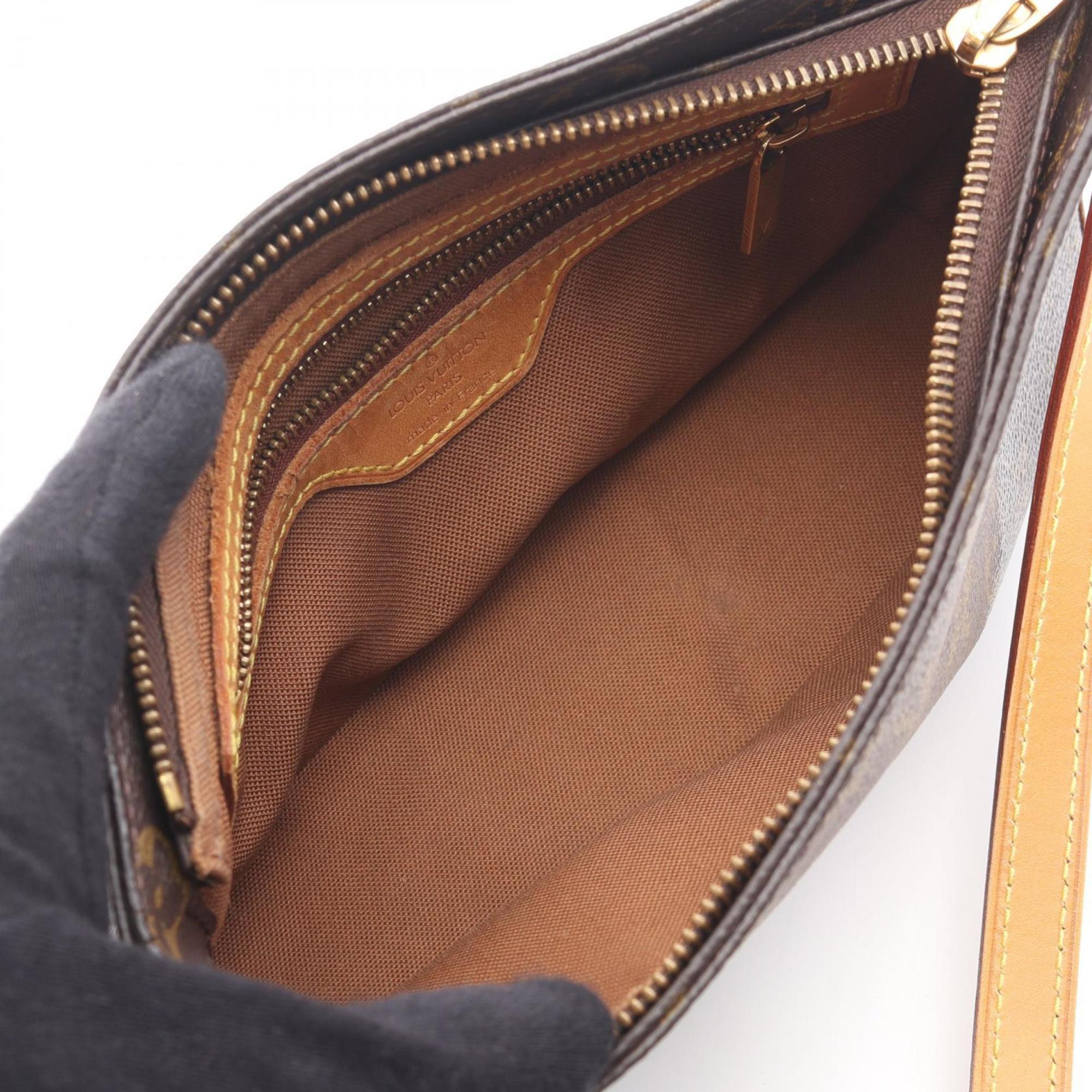Louis Vuitton Brown Monogram Pvc Coated Canvas Leather Shoulder Bag