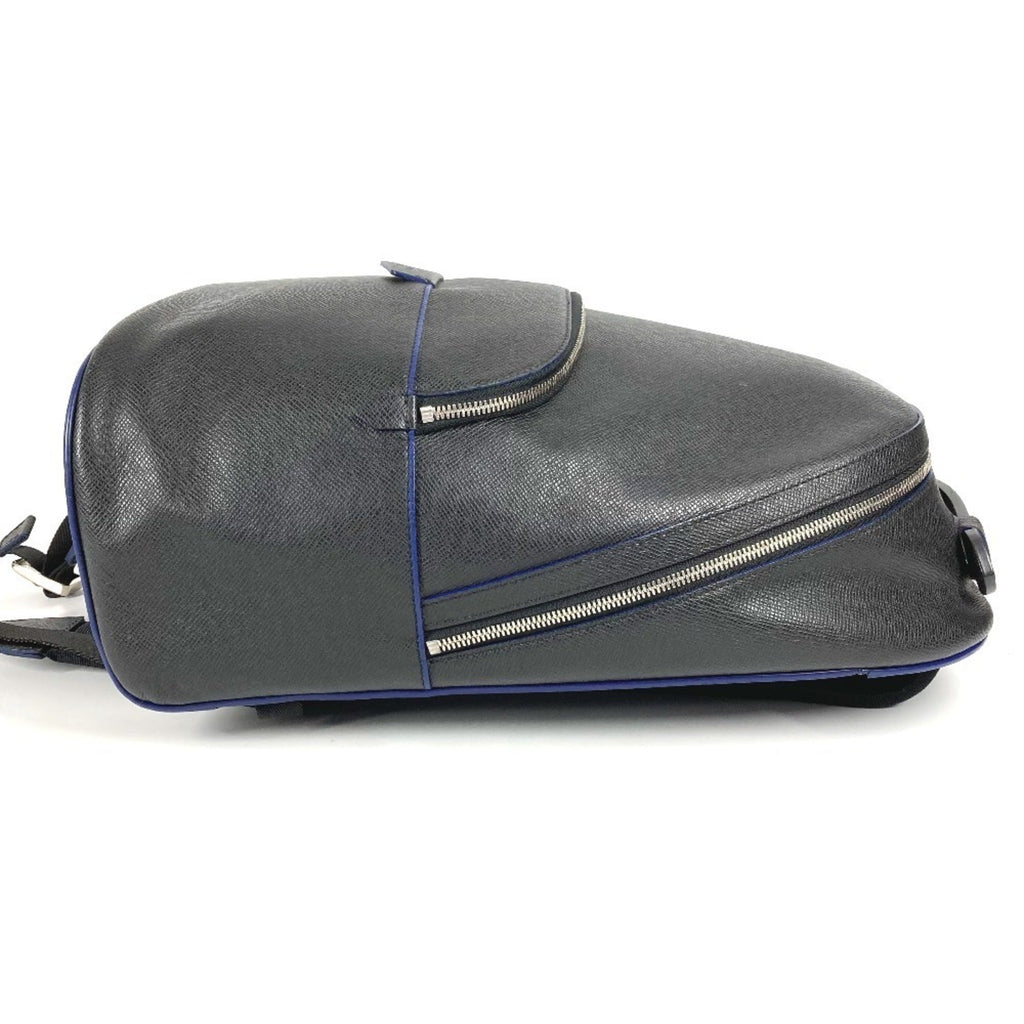 Louis Vuitton Ardoise Bicolor Black Blue Taiga Leather Backpack