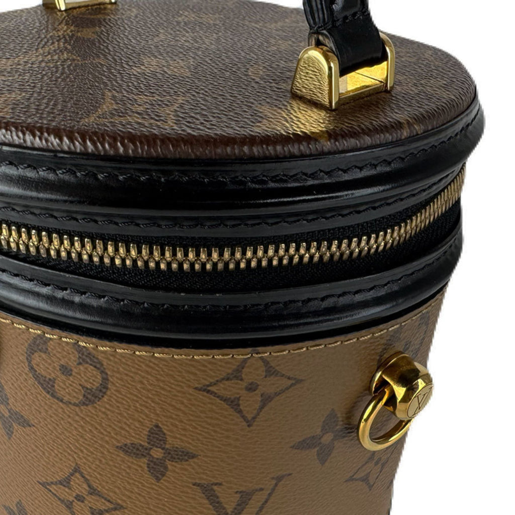 Louis Vuitton Black Brown Monogram Reverse Monogram Reverse Handbag Shoulder Bag