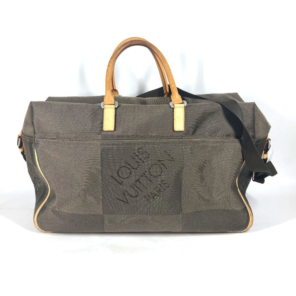 Louis Vuitton Khaki Canvas Boston Bag