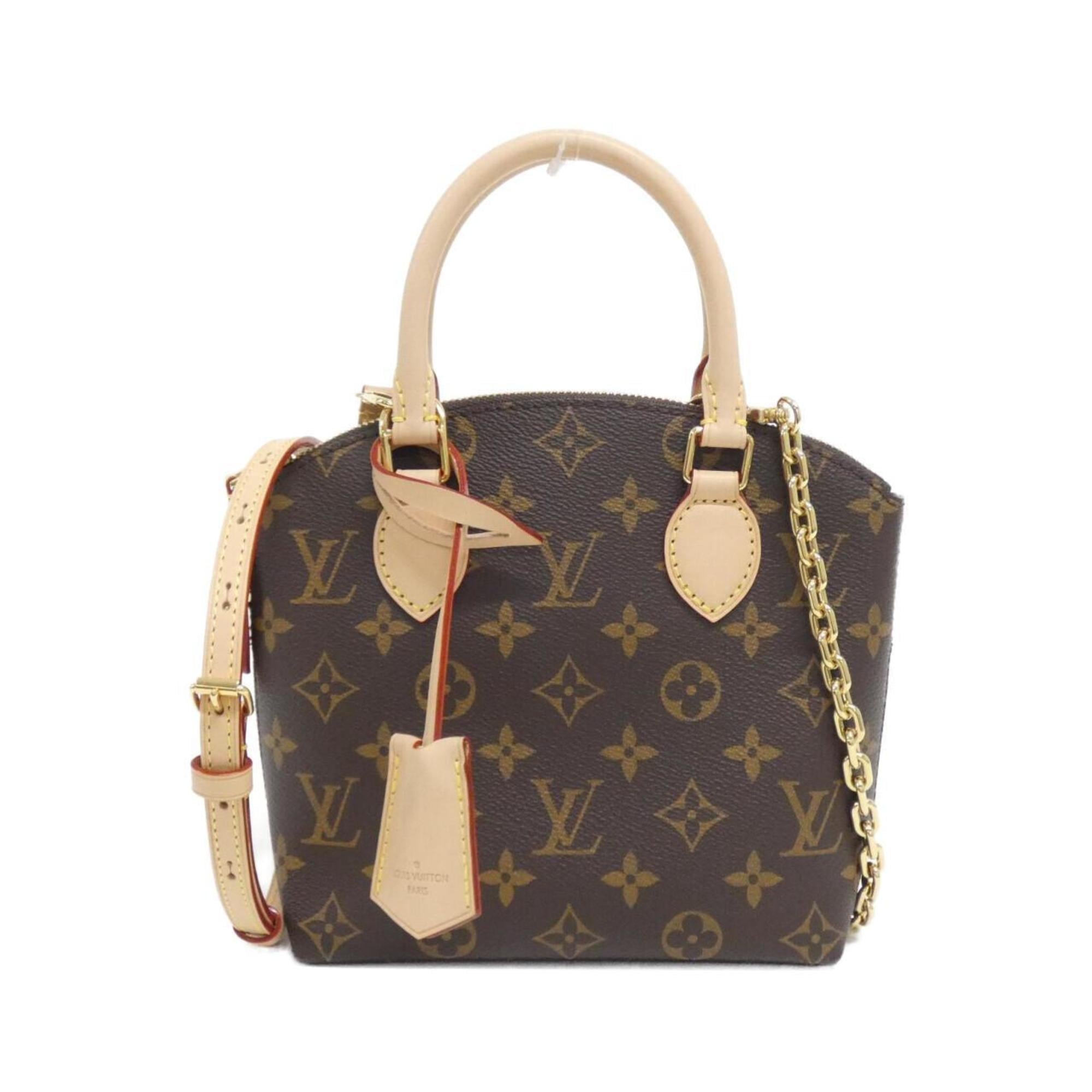 Louis Vuitton Marron Coated Canvas Handbag