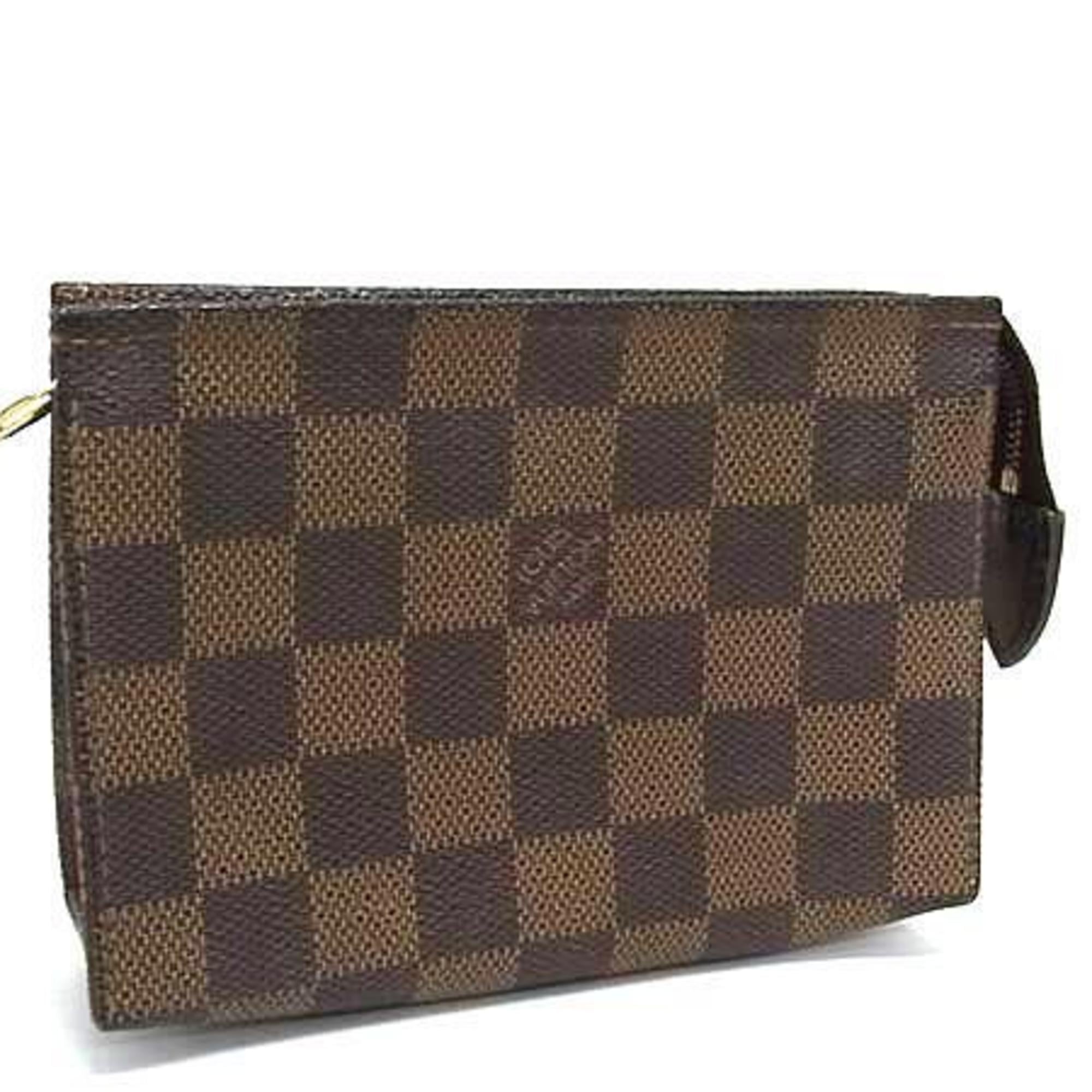 Louis Vuitton Damier Brown Damier Canvas Ebene Pouch