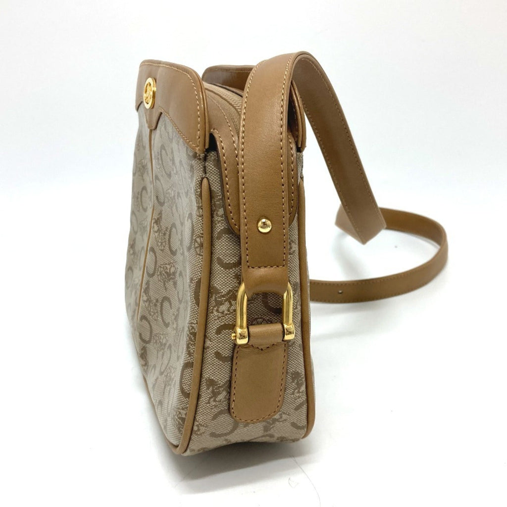 Celine Macadam Beige Pvc Leather Shoulder Bag