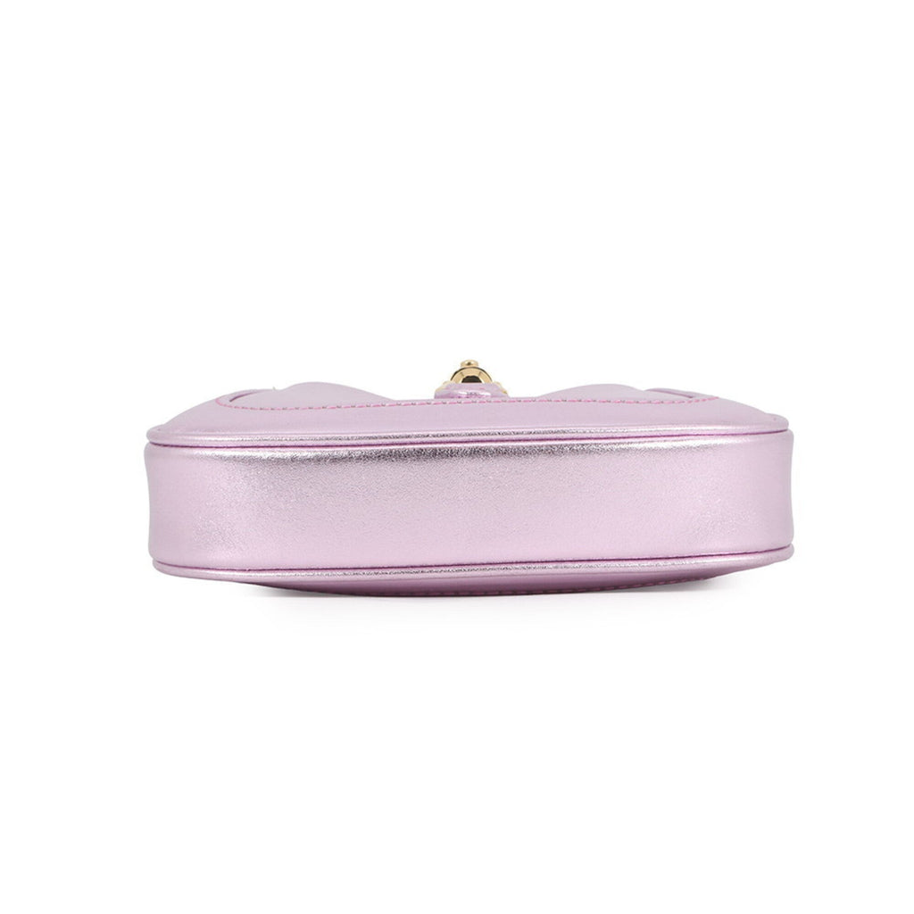 Gucci Metallic Pink Leather Handbag (Pre-Owned)