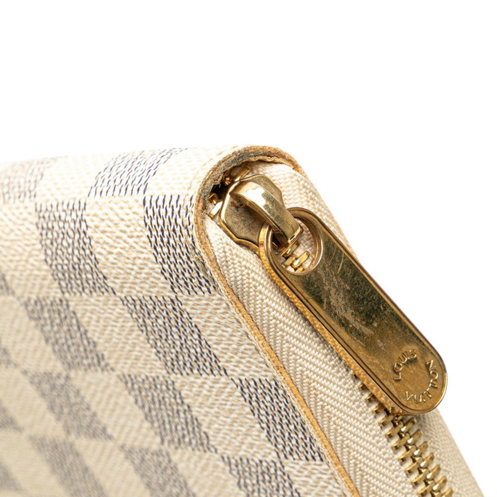 Louis Vuitton Damier Azur Azur Pvc Leather Long Wallet
