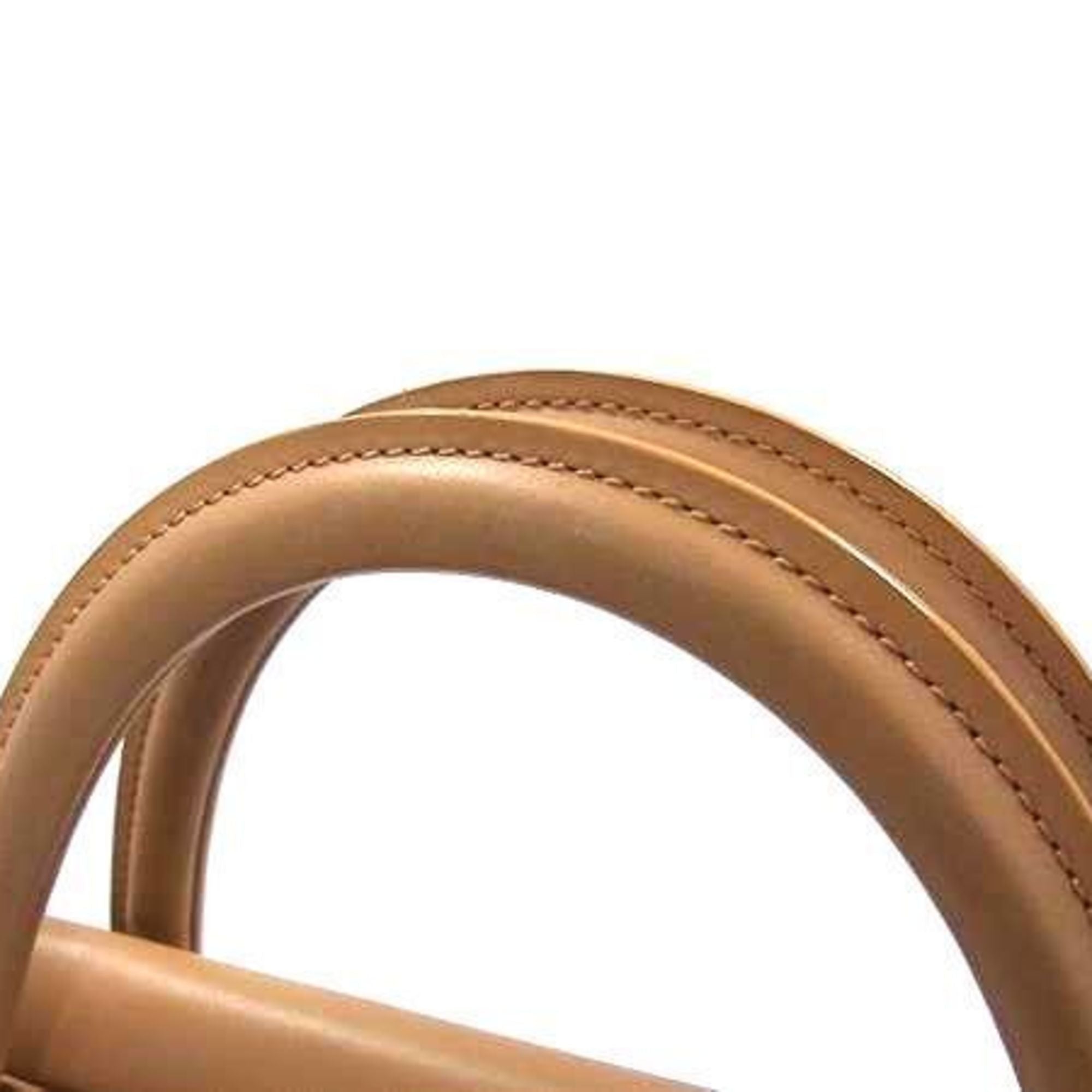 Christian Dior Brown Leather Handbag Shoulder Bag Tote Bag (Pre-Owned)