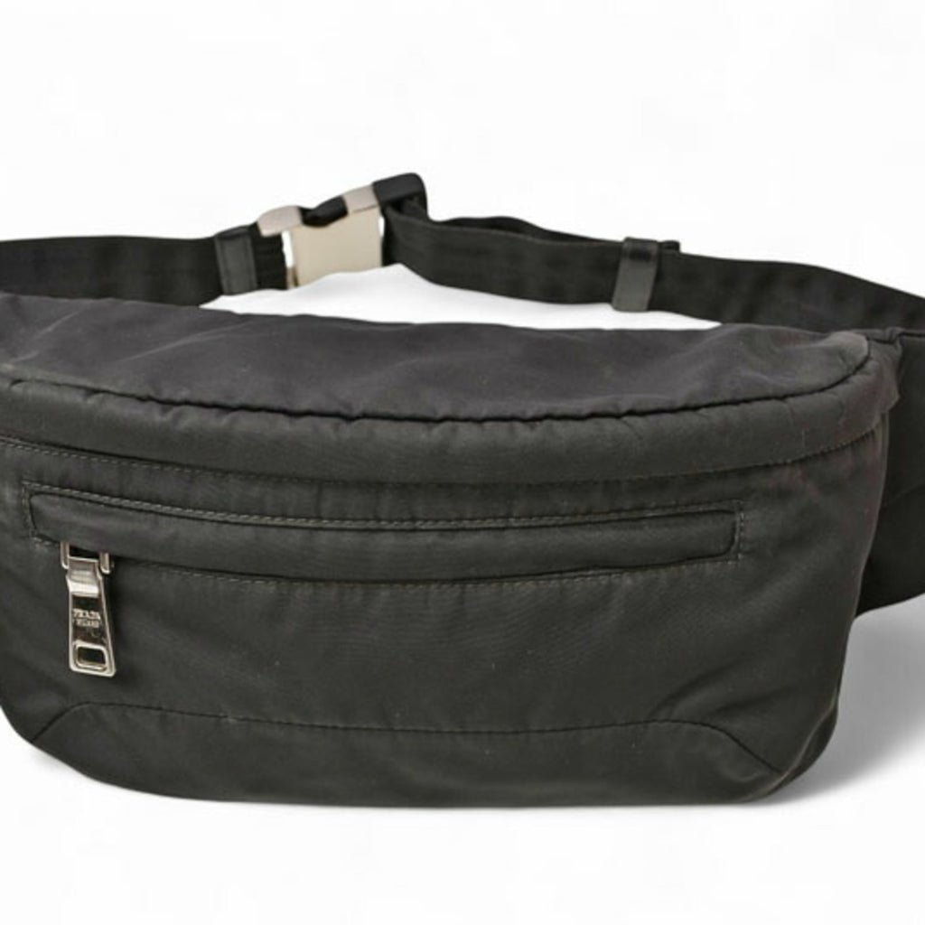 Prada Black Nero Nylon Fanny Pack Pouch