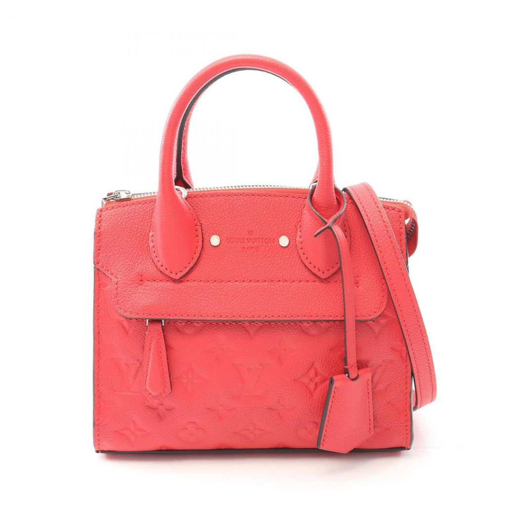 Louis Vuitton Red Color Monogram Empreinte Handbag