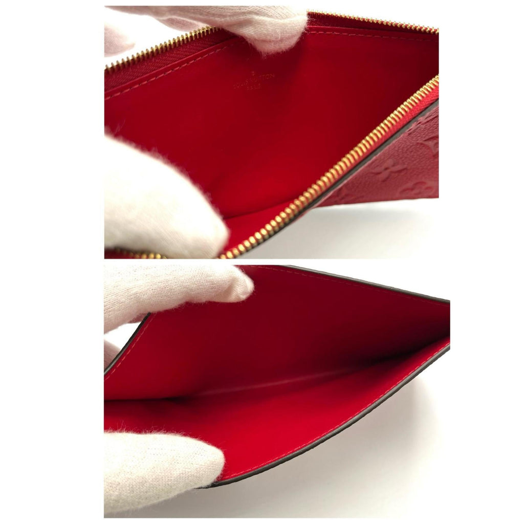 Louis Vuitton Red Color Monogram Empreinte Pochette Shoulder Bag