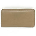 Celine Beige Leather Long Wallet (Bi-Fold)