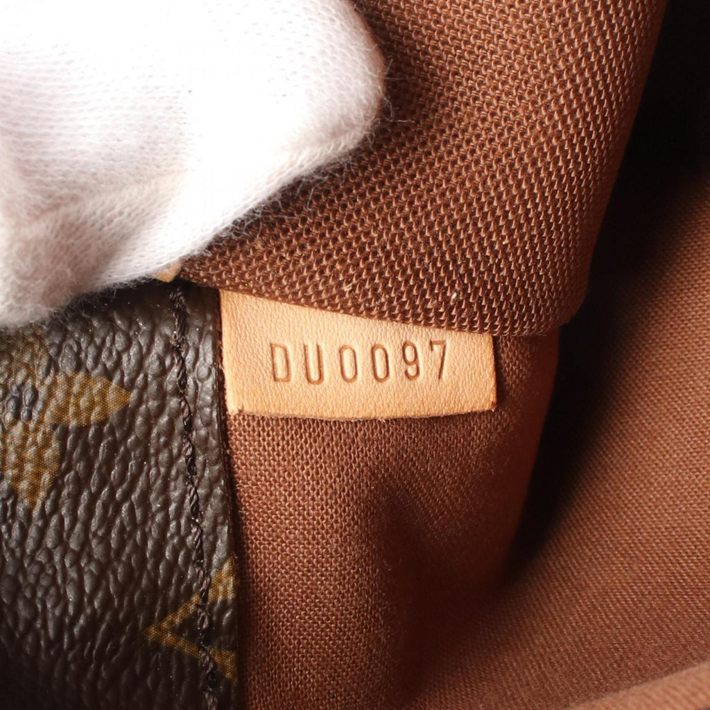 Louis Vuitton Brown Coated Canvas Leather Shoulder Bag