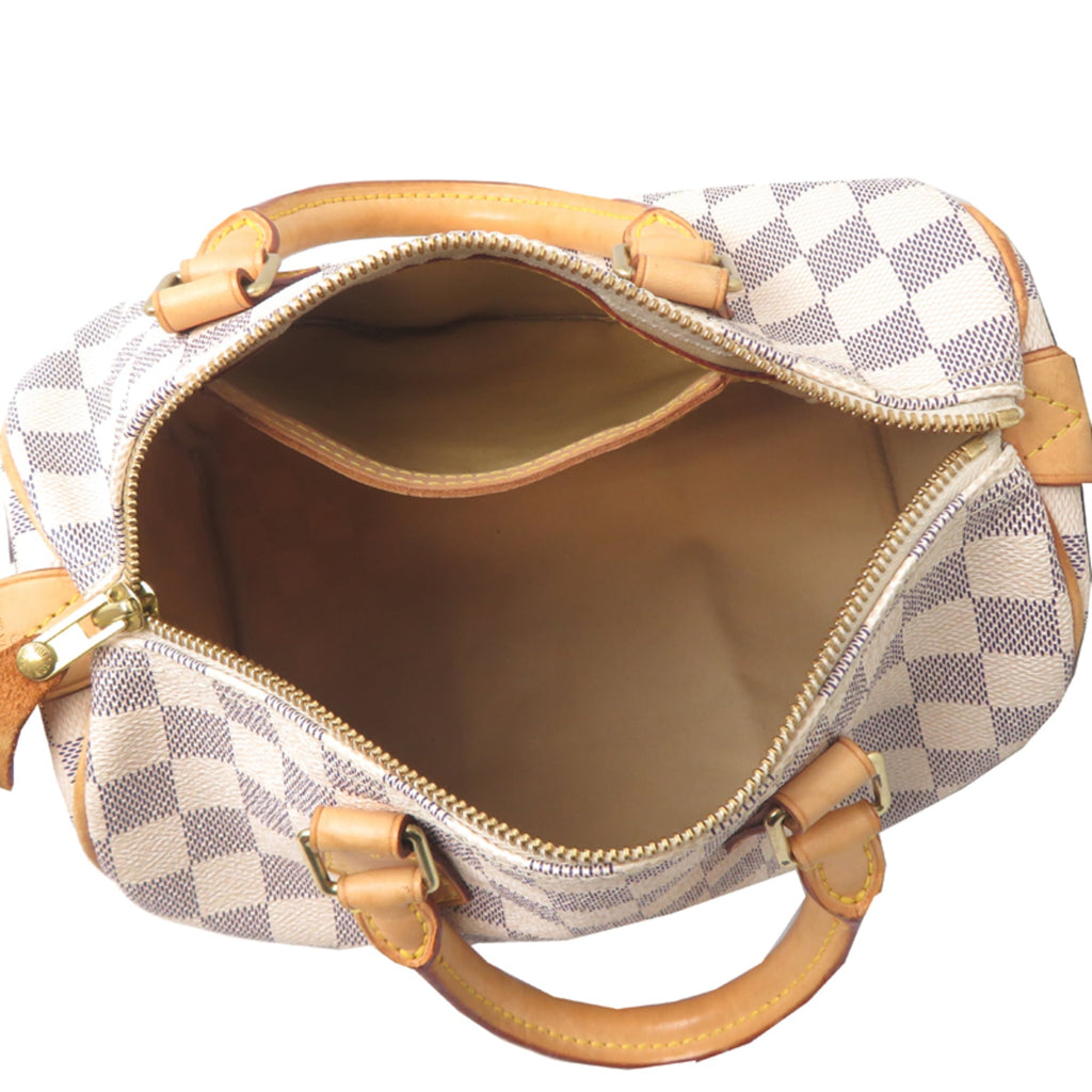 Louis Vuitton White Damier Azur Handbag