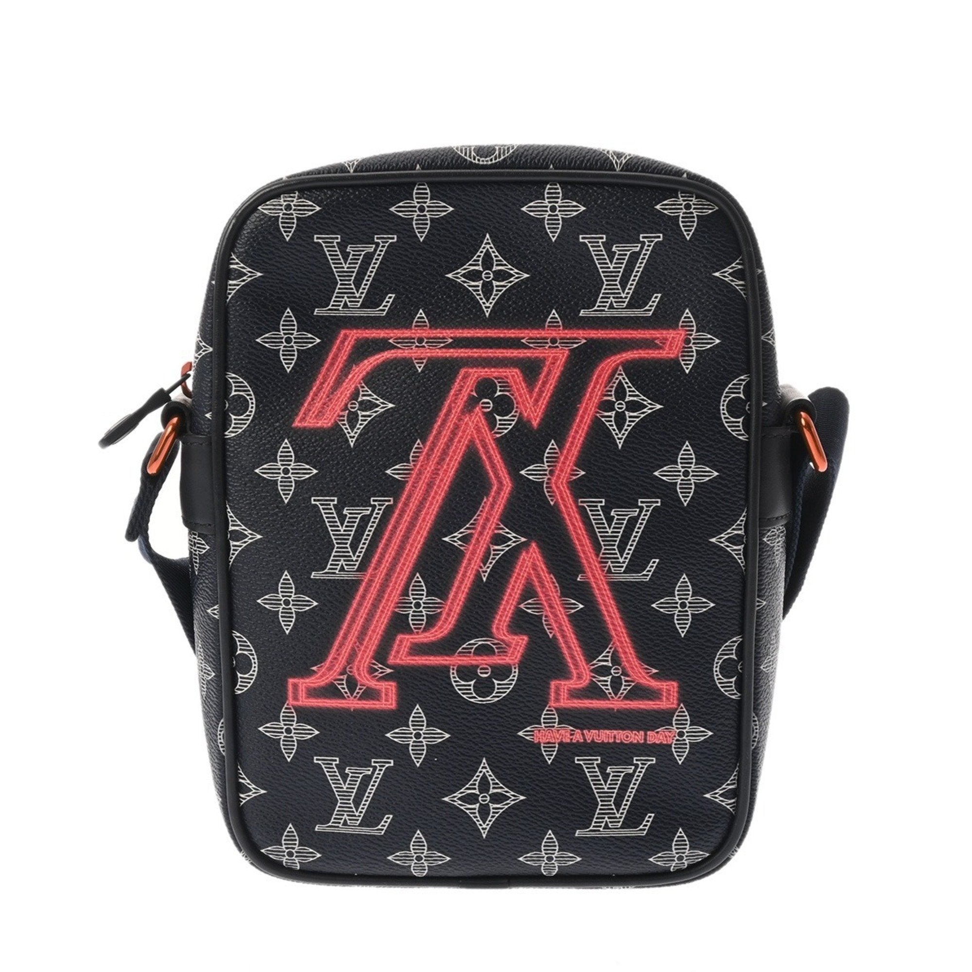Louis Vuitton Navy Monogram Canvas Shoulder Bag