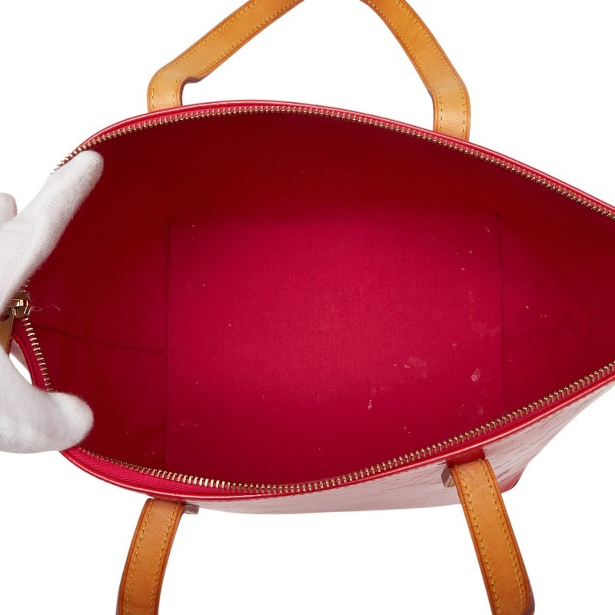 Louis Vuitton Monogram Vernis Rose Pop Patent Leather Handbag
