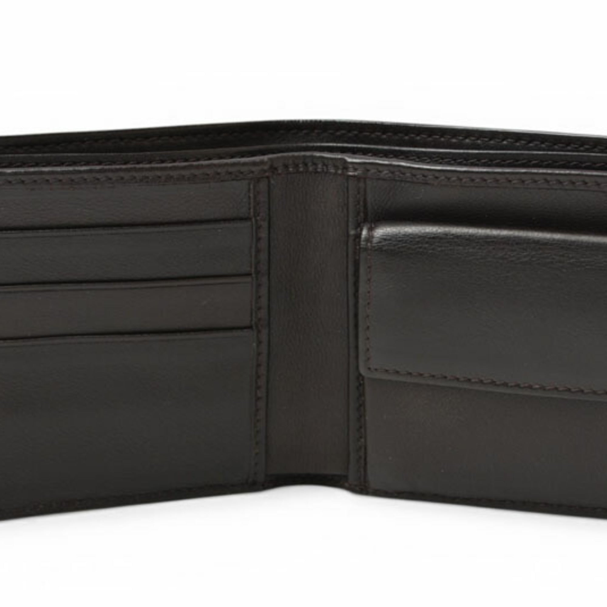 Gucci Dark Brown Leather Wallet (Bi-Fold) (Pre-Owned)