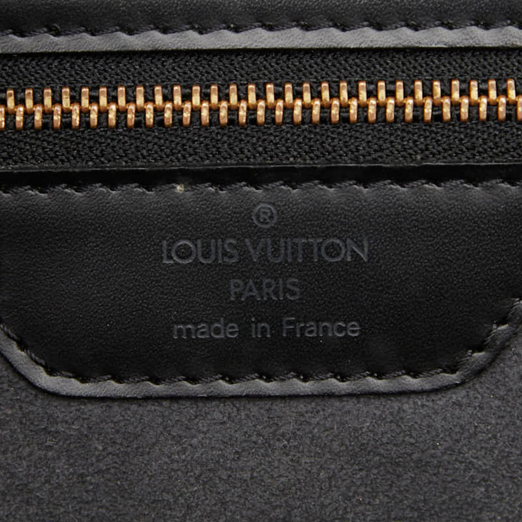 Louis Vuitton Black Noir Leather Handbag Shoulder Bag
