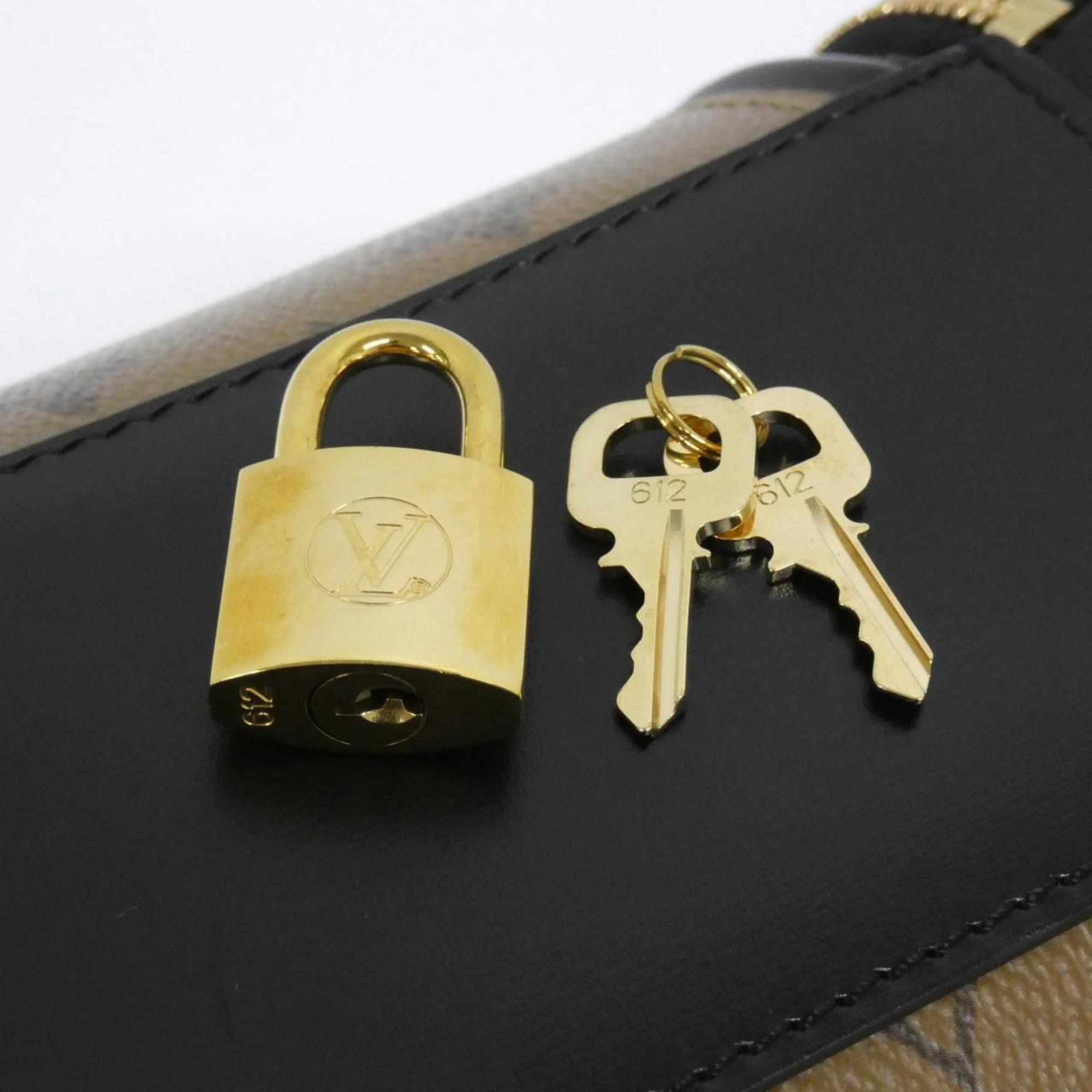 Louis Vuitton Brown Coated Canvas Handbag