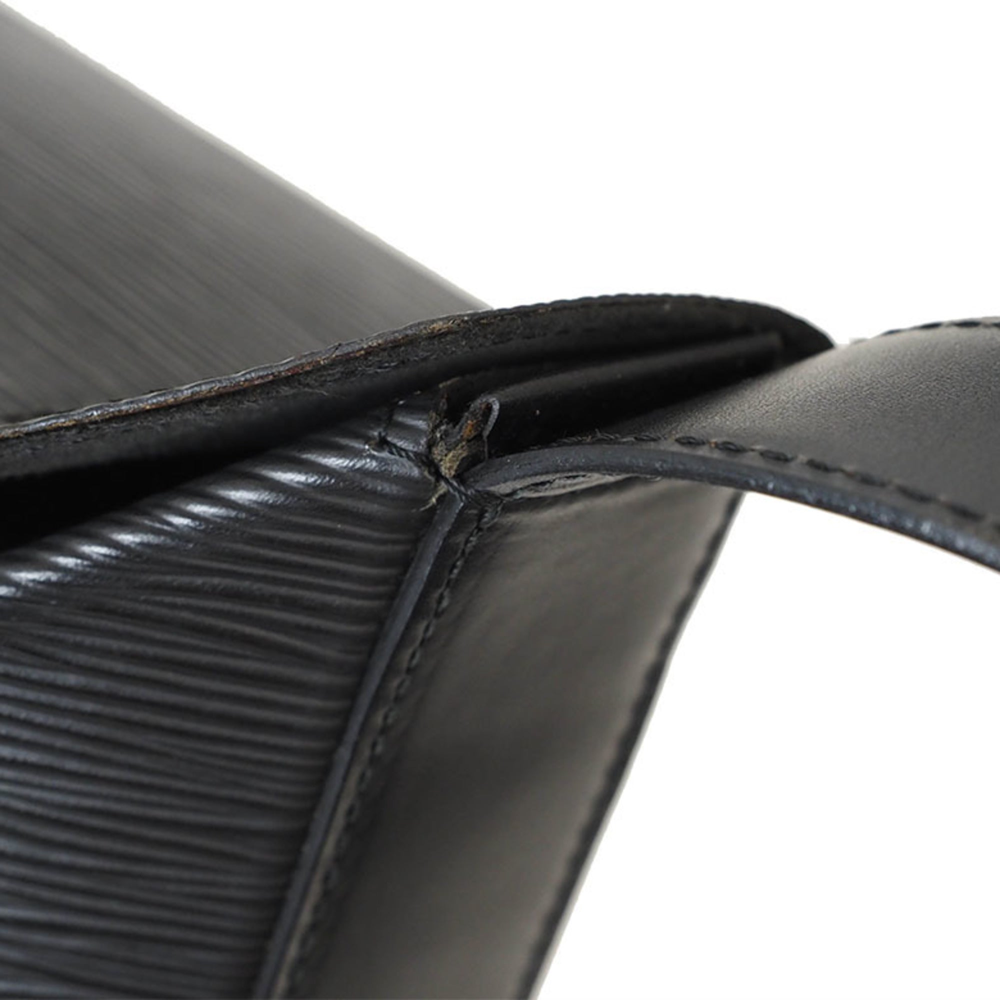 Louis Vuitton Black Epi Leather Handbag Shoulder Bag