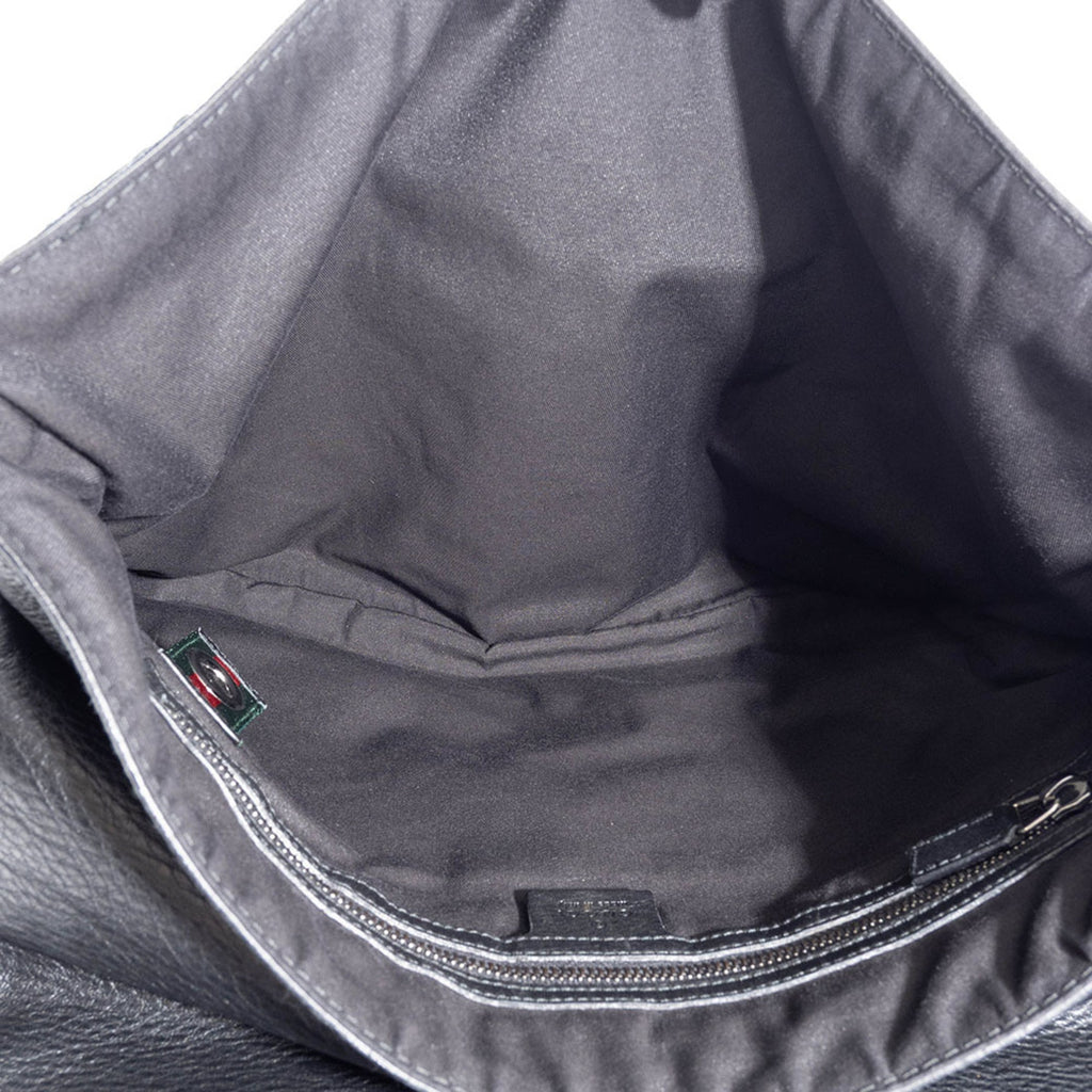 Gucci Black Leather Shoulder Bag (Pre-Owned)