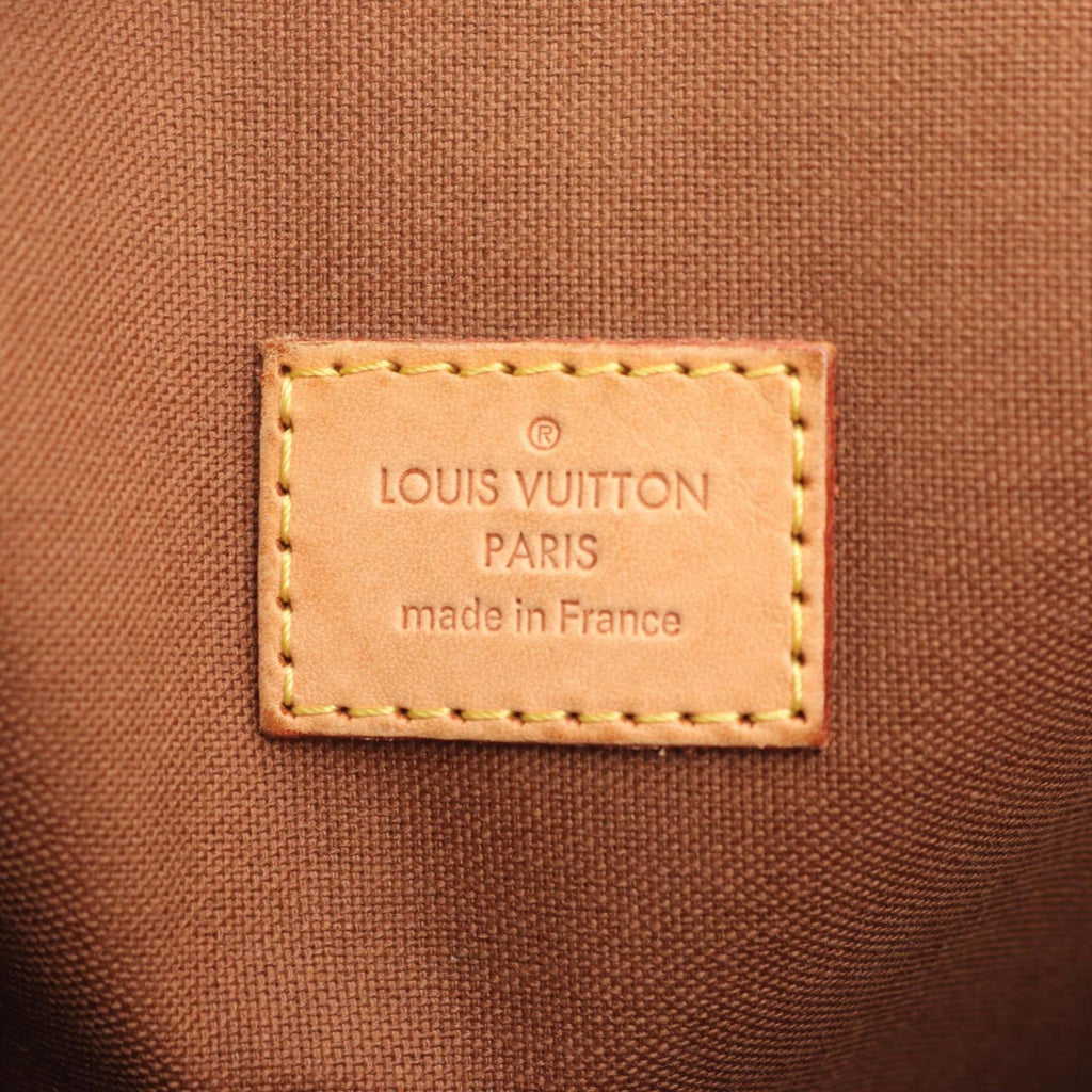 Louis Vuitton Brown Coated Canvas Leather Tote Bag