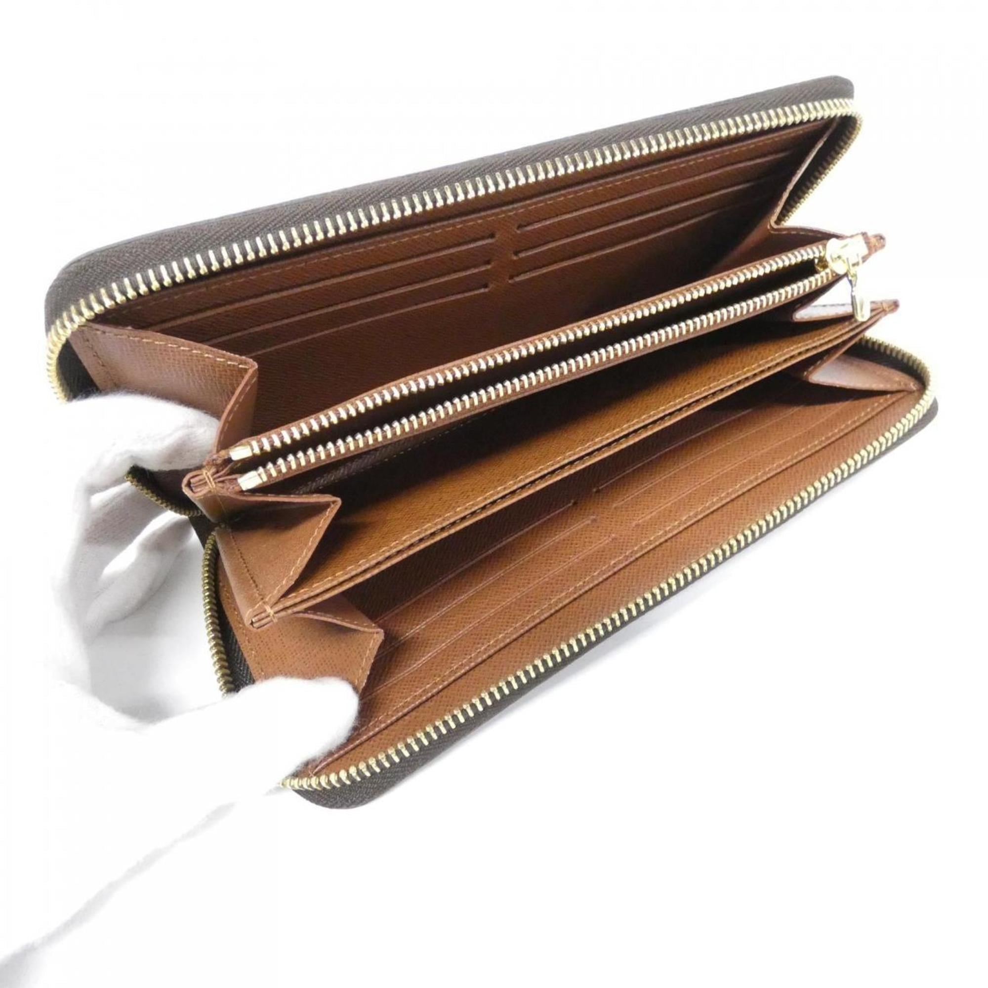 Louis Vuitton Marron Coated Canvas Long Wallet