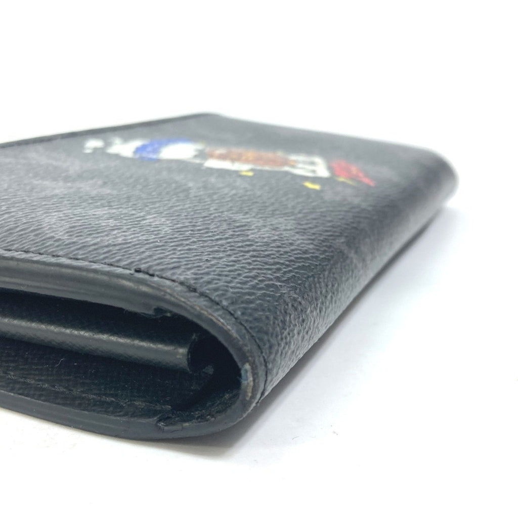 Louis Vuitton Monogram Eclipse Black Blue Monogram Eclipse Long Wallet
