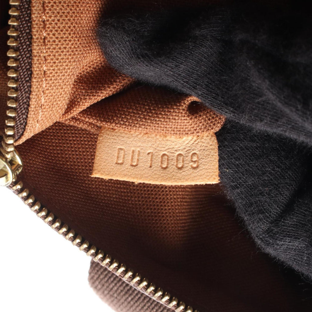 Louis Vuitton Brown Coated Canvas Leather Tote Bag