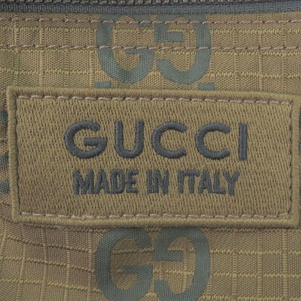 Gucci Khaki Nylon Sling Bag (Pre-Owned)