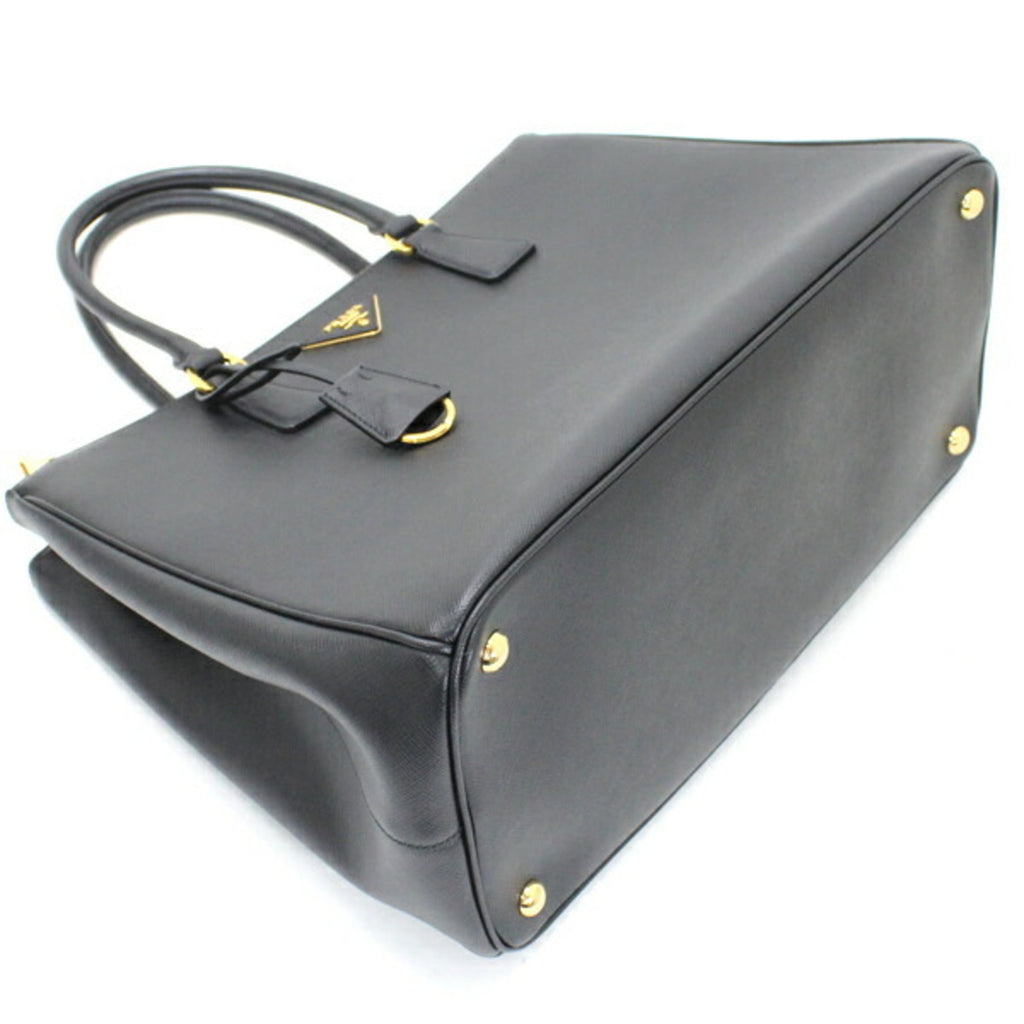 Prada Black Nero Saffiano Lux Handbag Shoulder Bag Tote Bag