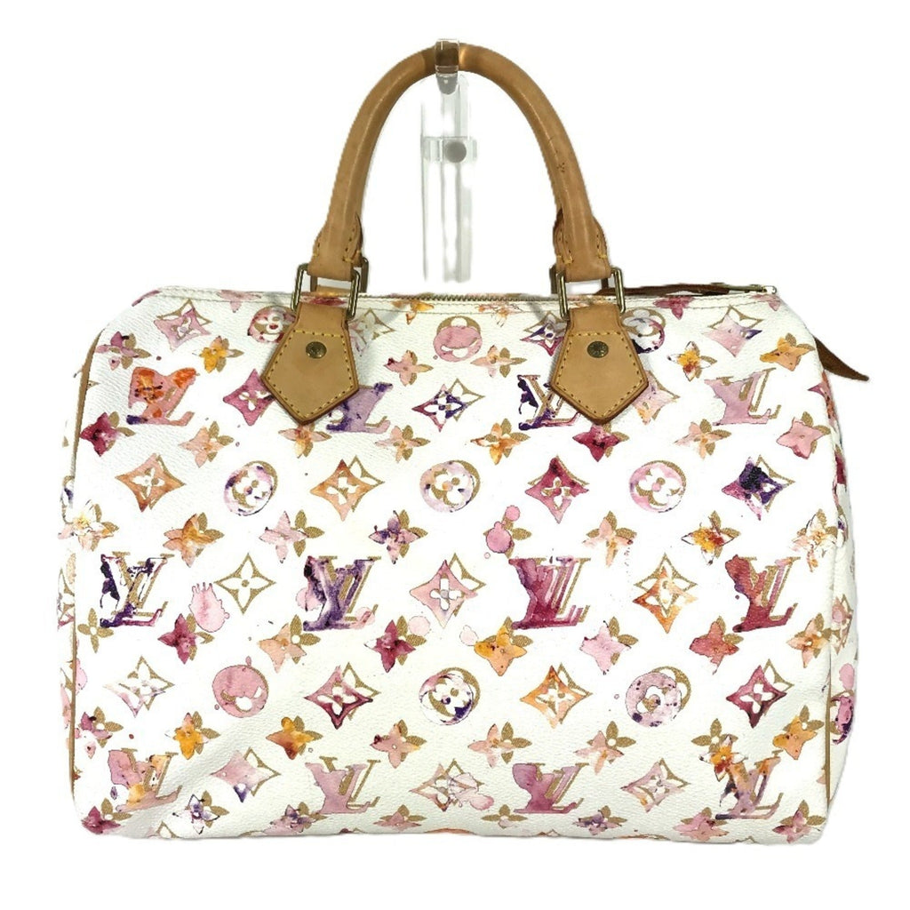 Louis Vuitton Monogram Watercolor Pink White Boston Bag Handbag