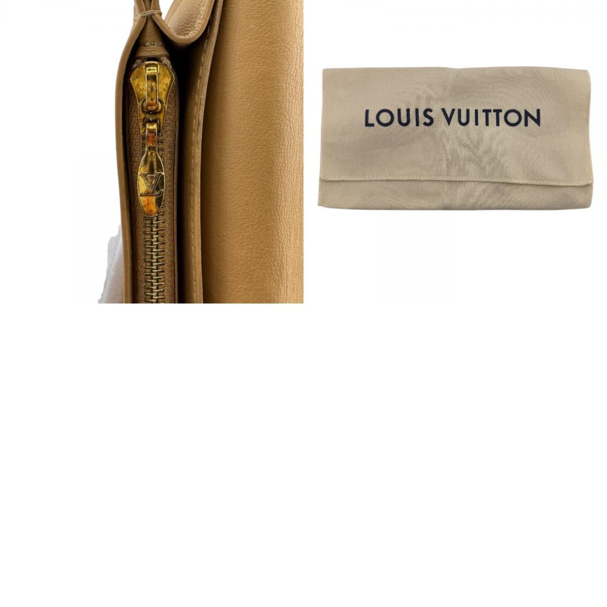 Louis Vuitton Black Leather Long Wallet