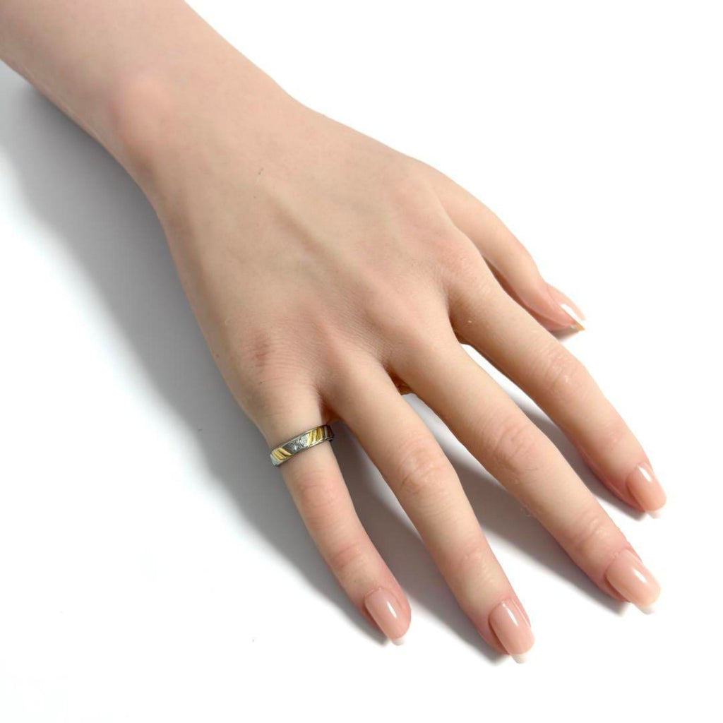 Celine Yellow Gold (18K) Platinum 950 Band Ring