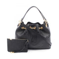 Louis Vuitton Black Noir Monogram Empreinte Handbag