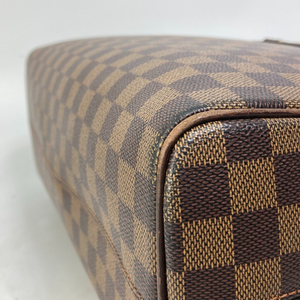 Louis Vuitton Damier Brown Ebene Damier Canvas Boston Bag Handbag Shoulder Bag