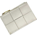 Bottega Veneta White Leather Coin Purse/Coin Case