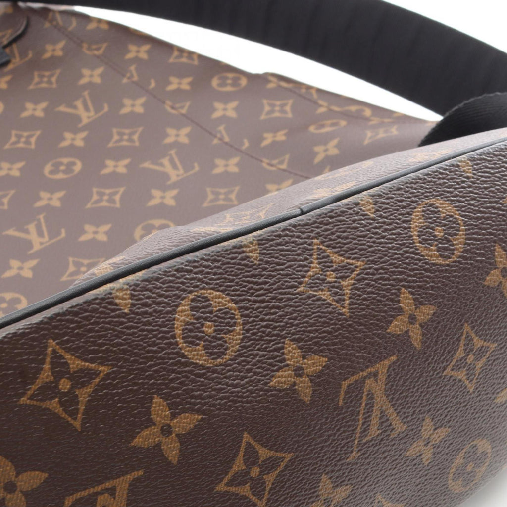 Louis Vuitton Black Brown Monogram Macassar Coated Canvas Leather Backpack