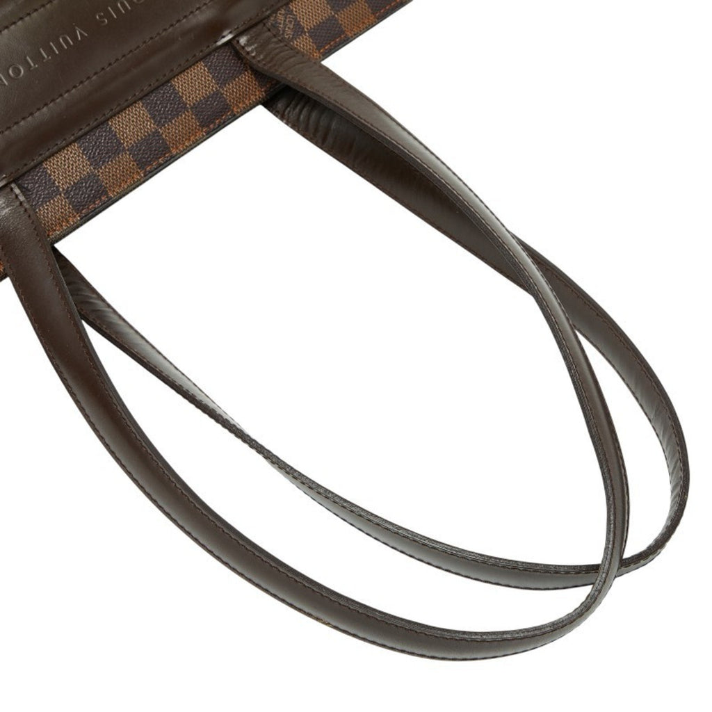 Louis Vuitton Brown Pvc Leather Handbag Tote Bag
